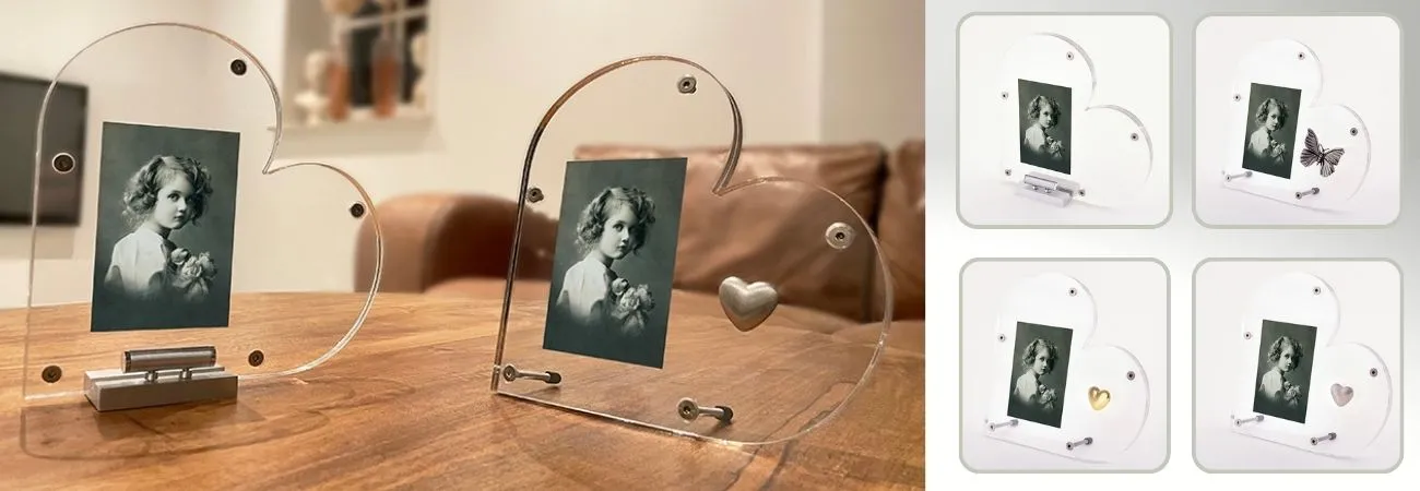 Plexiglas Hart met asbuisje